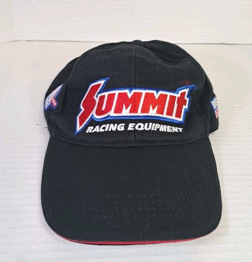 Summit Racing Equipment Hart Black Ball Cap 50 Years Embroidered Logos One Size